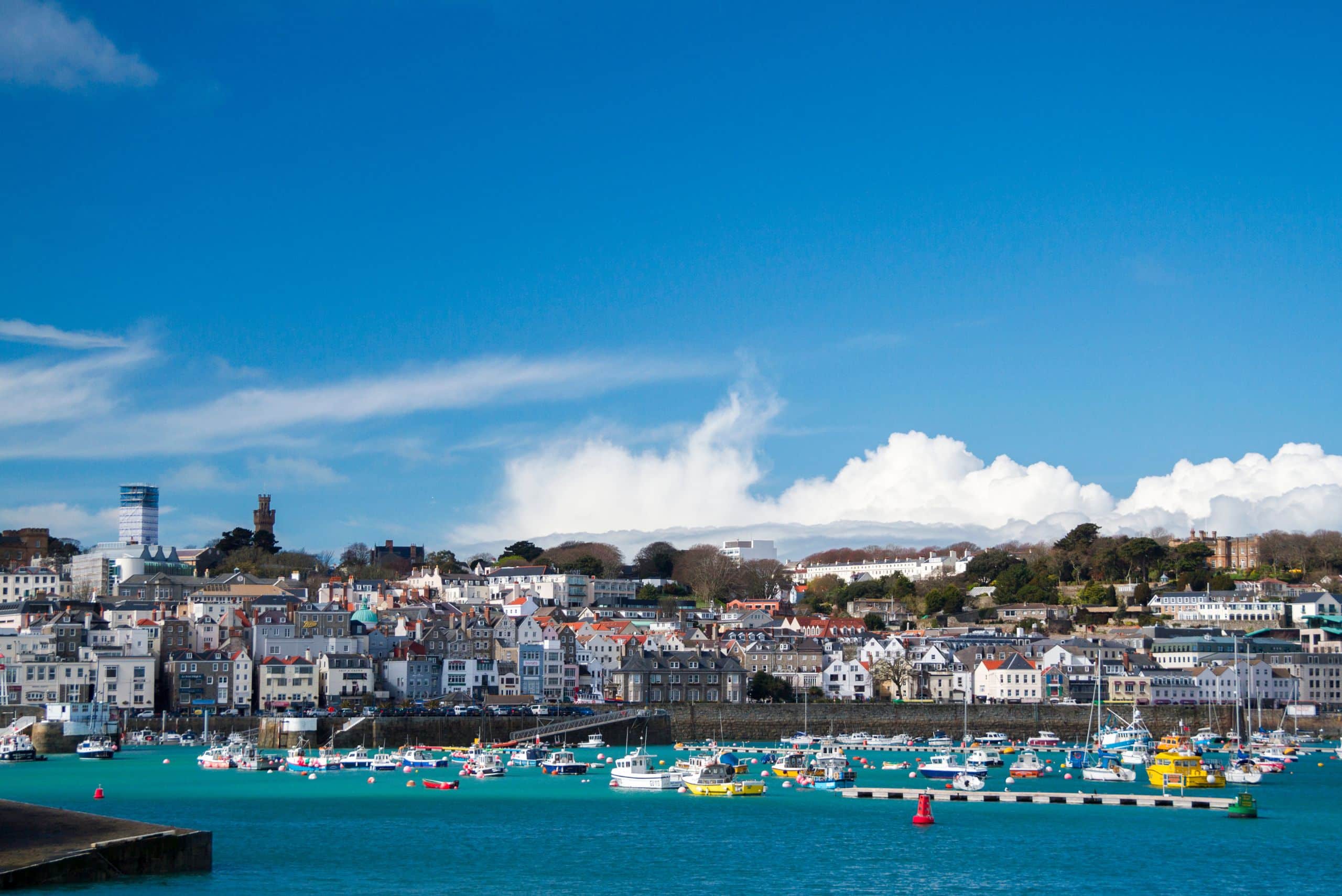 Saint Peter Port in Guernsey